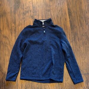Izod Boys Dark Blue Quarter Zip Sweater SZ Small